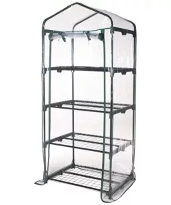 SERRA 4 RIPIANI IN ACCIAIO E TELO IN PVC - 69x49x157 CM - VERDELOOK